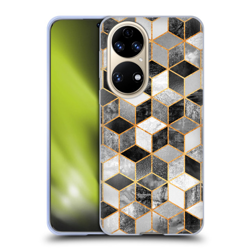 Elisabeth Fredriksson Cubes Collection Black And White Soft Gel Case for Huawei P50