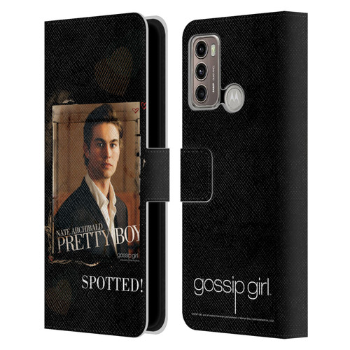 Gossip Girl Graphics Nate Leather Book Wallet Case Cover For Motorola Moto G60 / Moto G40 Fusion