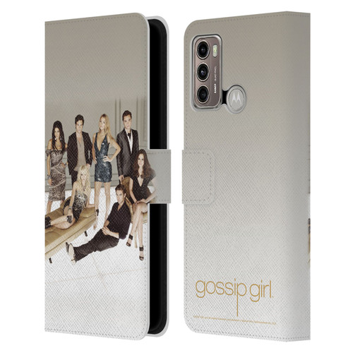 Gossip Girl Graphics Poster Leather Book Wallet Case Cover For Motorola Moto G60 / Moto G40 Fusion