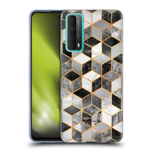 Elisabeth Fredriksson Cubes Collection Black And White Soft Gel Case for Huawei P Smart (2021)