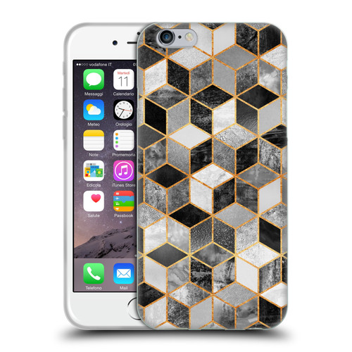 Elisabeth Fredriksson Cubes Collection Black And White Soft Gel Case for Apple iPhone 6 / iPhone 6s