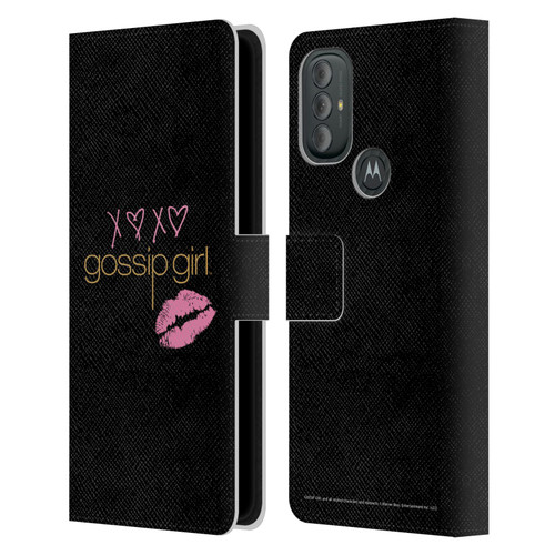 Gossip Girl Graphics XOXO Leather Book Wallet Case Cover For Motorola Moto G10 / Moto G20 / Moto G30