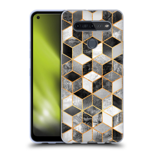 Elisabeth Fredriksson Cubes Collection Black And White Soft Gel Case for LG K51S