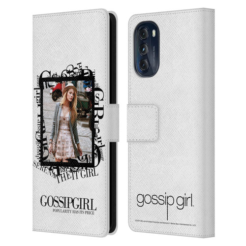 Gossip Girl Graphics Serena Leather Book Wallet Case Cover For Motorola Moto G (2022)