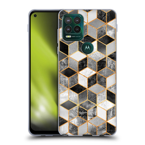 Elisabeth Fredriksson Cubes Collection Black And White Soft Gel Case for Motorola Moto G Stylus 5G 2021