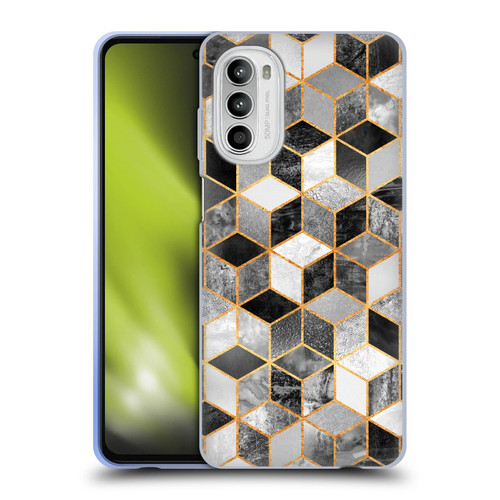 Elisabeth Fredriksson Cubes Collection Black And White Soft Gel Case for Motorola Moto G52