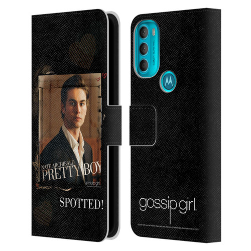 Gossip Girl Graphics Nate Leather Book Wallet Case Cover For Motorola Moto G71 5G