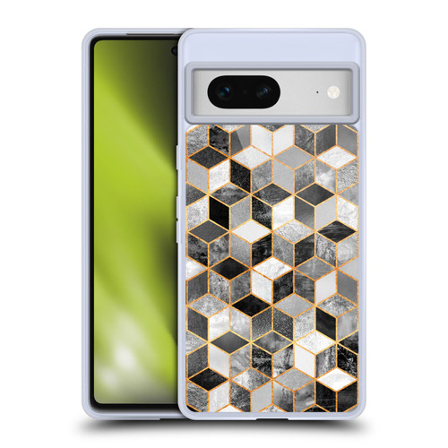 Elisabeth Fredriksson Cubes Collection Black And White Soft Gel Case for Google Pixel 7