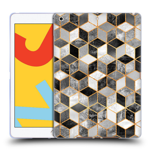 Elisabeth Fredriksson Cubes Collection Black And White Soft Gel Case for Apple iPad 10.2 2019/2020/2021
