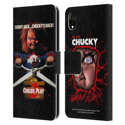 Child's Play II Key Art Poster Leather Book Wallet Case Cover For Apple iPhone XR