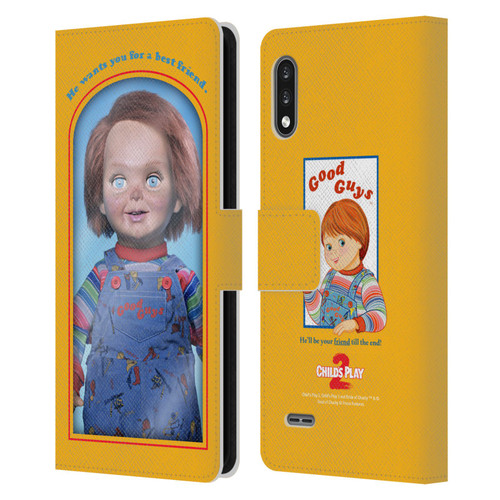 Child's Play II Key Art Good Guys Toy Box Leather Book Wallet Case Cover For LG K22