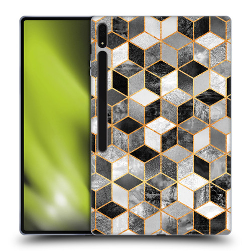 Elisabeth Fredriksson Cubes Collection Black And White Soft Gel Case for Samsung Galaxy Tab S8 Ultra