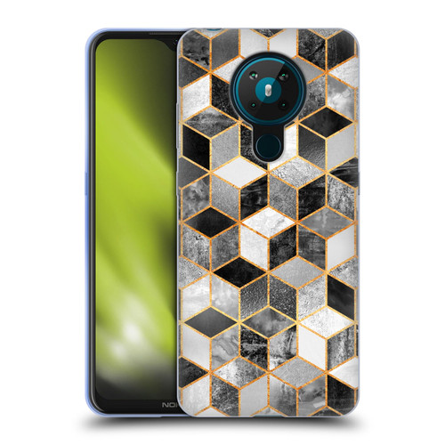 Elisabeth Fredriksson Cubes Collection Black And White Soft Gel Case for Nokia 5.3