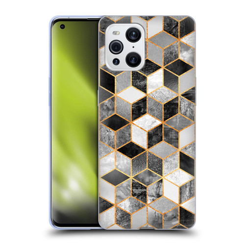 Elisabeth Fredriksson Cubes Collection Black And White Soft Gel Case for OPPO Find X3 / Pro