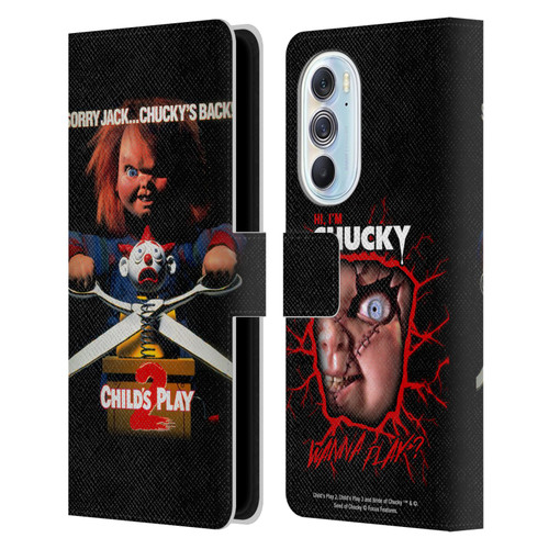 Child's Play II Key Art Poster Leather Book Wallet Case Cover For Motorola Edge X30