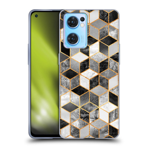 Elisabeth Fredriksson Cubes Collection Black And White Soft Gel Case for OPPO Reno7 5G / Find X5 Lite