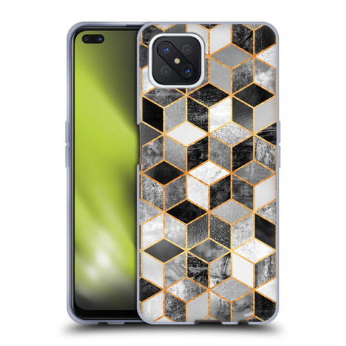 Elisabeth Fredriksson Cubes Collection Black And White Soft Gel Case for OPPO Reno4 Z 5G