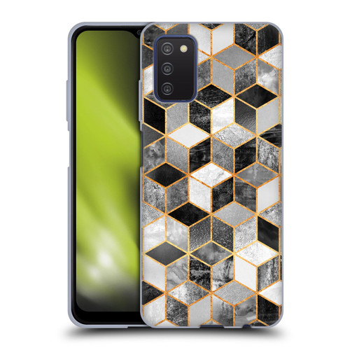 Elisabeth Fredriksson Cubes Collection Black And White Soft Gel Case for Samsung Galaxy A03s (2021)