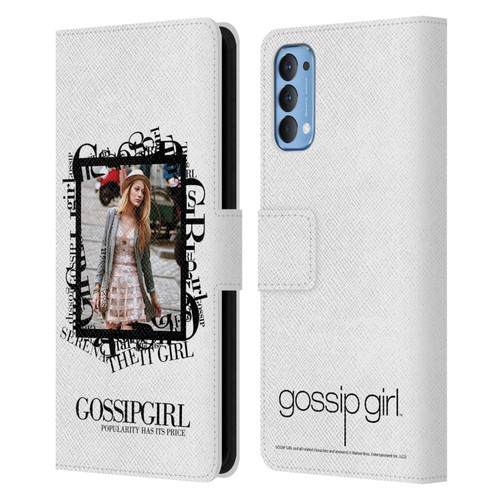 Gossip Girl Graphics Serena Leather Book Wallet Case Cover For OPPO Reno 4 5G