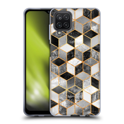 Elisabeth Fredriksson Cubes Collection Black And White Soft Gel Case for Samsung Galaxy A12 (2020)