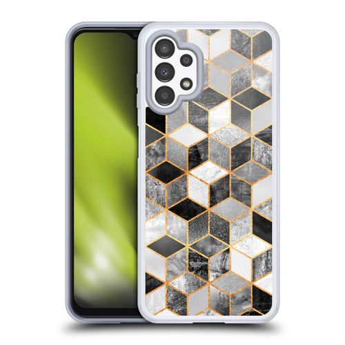 Elisabeth Fredriksson Cubes Collection Black And White Soft Gel Case for Samsung Galaxy A13 (2022)