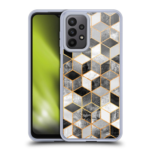 Elisabeth Fredriksson Cubes Collection Black And White Soft Gel Case for Samsung Galaxy A23 / 5G (2022)