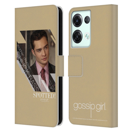 Gossip Girl Graphics Chuck Leather Book Wallet Case Cover For OPPO Reno8 Pro