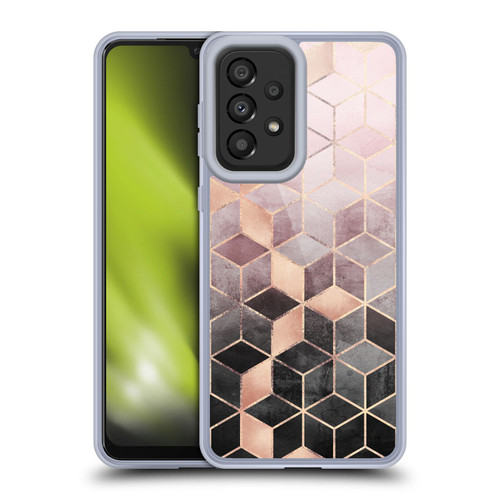 Elisabeth Fredriksson Cubes Collection Pink And Grey Gradient Soft Gel Case for Samsung Galaxy A33 5G (2022)