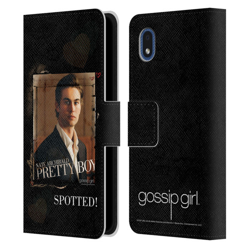 Gossip Girl Graphics Nate Leather Book Wallet Case Cover For Samsung Galaxy A01 Core (2020)
