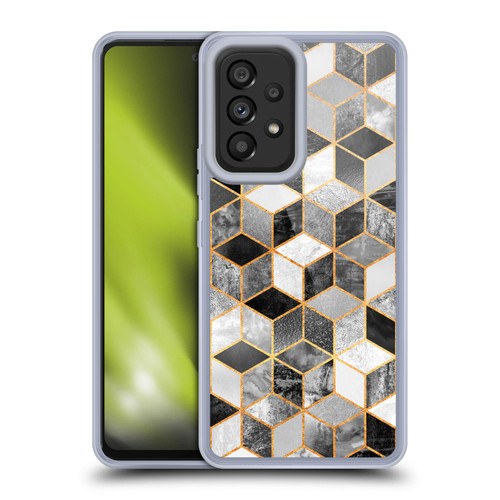 Elisabeth Fredriksson Cubes Collection Black And White Soft Gel Case for Samsung Galaxy A53 5G (2022)