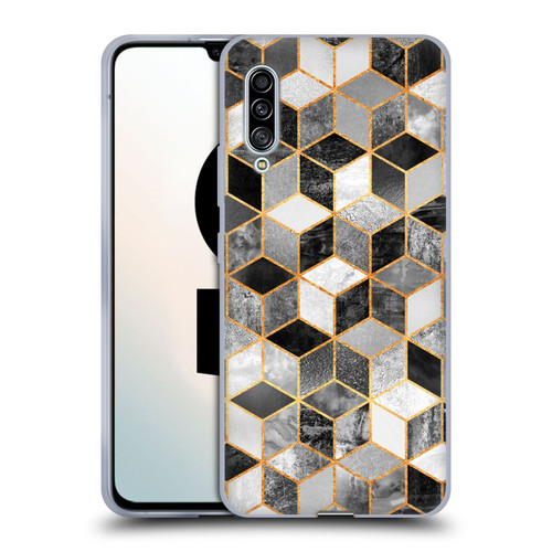Elisabeth Fredriksson Cubes Collection Black And White Soft Gel Case for Samsung Galaxy A90 5G (2019)