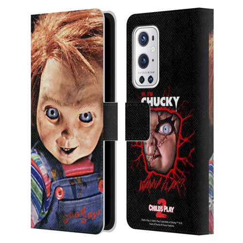 Child's Play II Key Art Doll Stare Leather Book Wallet Case Cover For OnePlus 9 Pro