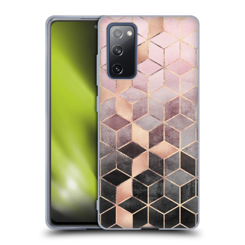 Elisabeth Fredriksson Cubes Collection Pink And Grey Gradient Soft Gel Case for Samsung Galaxy S20 FE / 5G