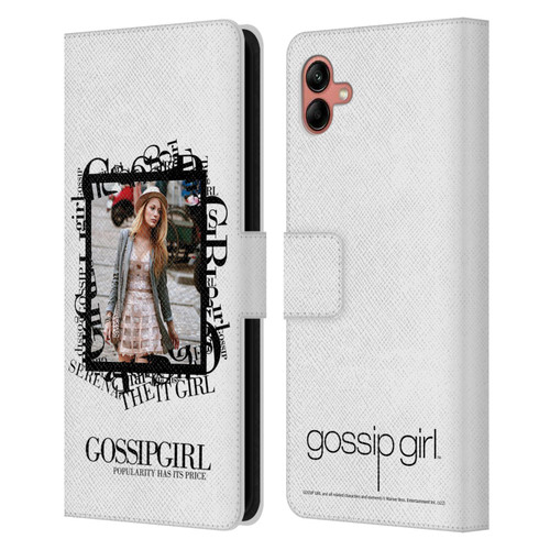 Gossip Girl Graphics Serena Leather Book Wallet Case Cover For Samsung Galaxy A04 (2022)