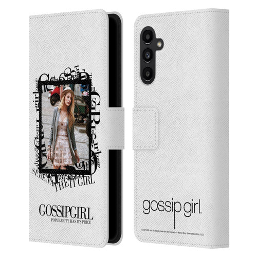 Gossip Girl Graphics Serena Leather Book Wallet Case Cover For Samsung Galaxy A13 5G (2021)