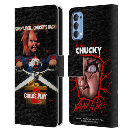 Child's Play II Key Art Poster Leather Book Wallet Case Cover For OPPO Reno 4 5G