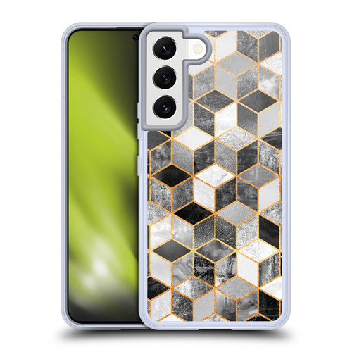 Elisabeth Fredriksson Cubes Collection Black And White Soft Gel Case for Samsung Galaxy S22 5G