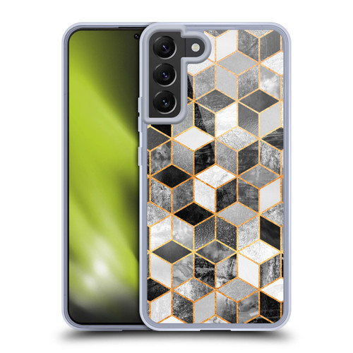 Elisabeth Fredriksson Cubes Collection Black And White Soft Gel Case for Samsung Galaxy S22+ 5G