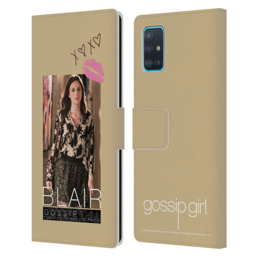 Gossip Girl Graphics Blair Leather Book Wallet Case Cover For Samsung Galaxy A51 (2019)
