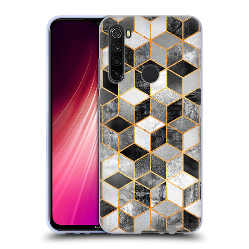 Elisabeth Fredriksson Cubes Collection Black And White Soft Gel Case for Xiaomi Redmi Note 8T