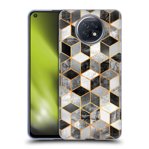Elisabeth Fredriksson Cubes Collection Black And White Soft Gel Case for Xiaomi Redmi Note 9T 5G