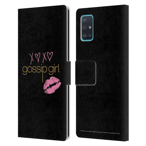 Gossip Girl Graphics XOXO Leather Book Wallet Case Cover For Samsung Galaxy A51 (2019)