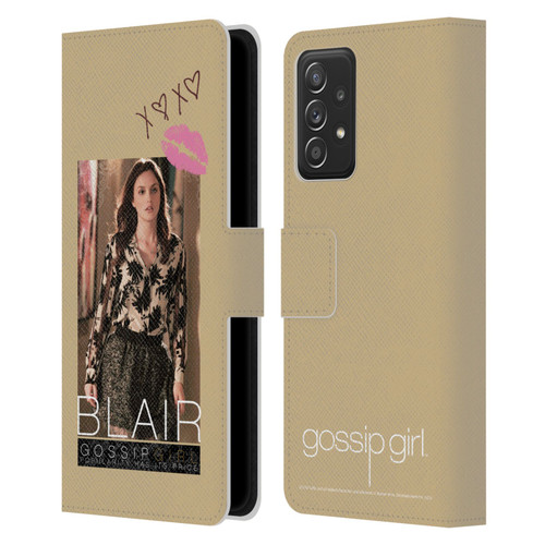 Gossip Girl Graphics Blair Leather Book Wallet Case Cover For Samsung Galaxy A52 / A52s / 5G (2021)