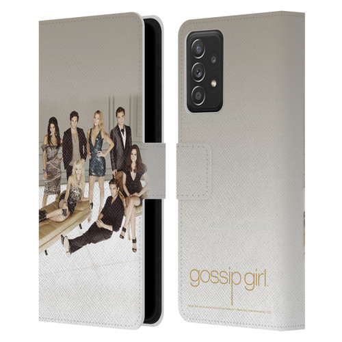 Gossip Girl Graphics Poster Leather Book Wallet Case Cover For Samsung Galaxy A52 / A52s / 5G (2021)