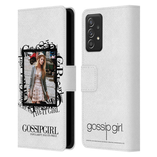 Gossip Girl Graphics Serena Leather Book Wallet Case Cover For Samsung Galaxy A52 / A52s / 5G (2021)