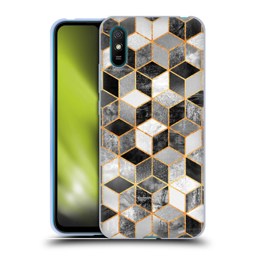 Elisabeth Fredriksson Cubes Collection Black And White Soft Gel Case for Xiaomi Redmi 9A / Redmi 9AT