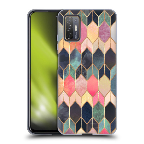 Elisabeth Fredriksson Geometric Design And Pattern Colourful Stained Glass Soft Gel Case for HTC Desire 21 Pro 5G