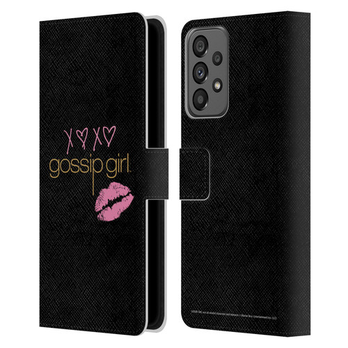 Gossip Girl Graphics XOXO Leather Book Wallet Case Cover For Samsung Galaxy A73 5G (2022)