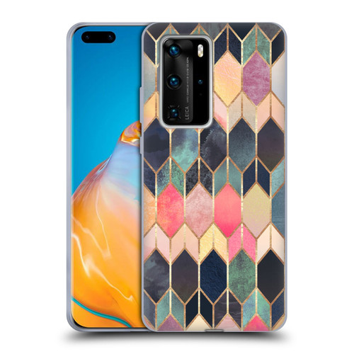 Elisabeth Fredriksson Geometric Design And Pattern Colourful Stained Glass Soft Gel Case for Huawei P40 Pro / P40 Pro Plus 5G