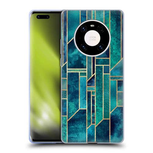 Elisabeth Fredriksson Geometric Design And Pattern Blue Skies Soft Gel Case for Huawei Mate 40 Pro 5G